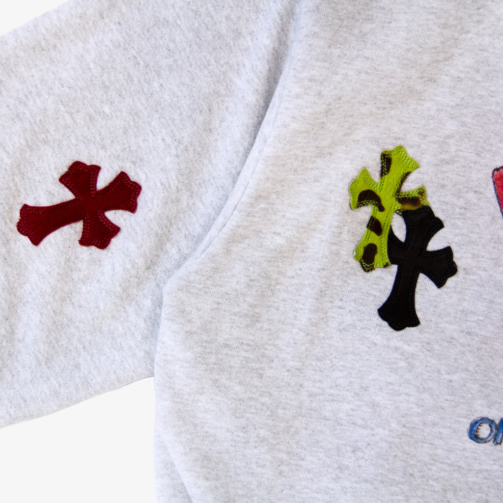 CHROME HEARTS MATTY BOY CROSS PATCH HOODIE (1/1)