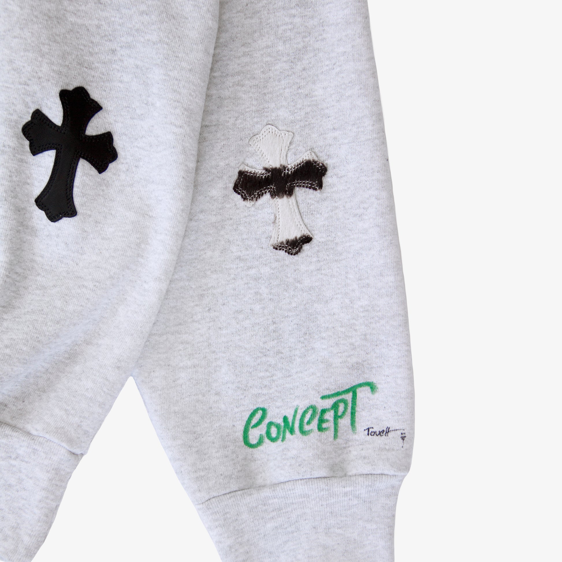 CHROME HEARTS MATTY BOY CROSS PATCH HOODIE (1/1)