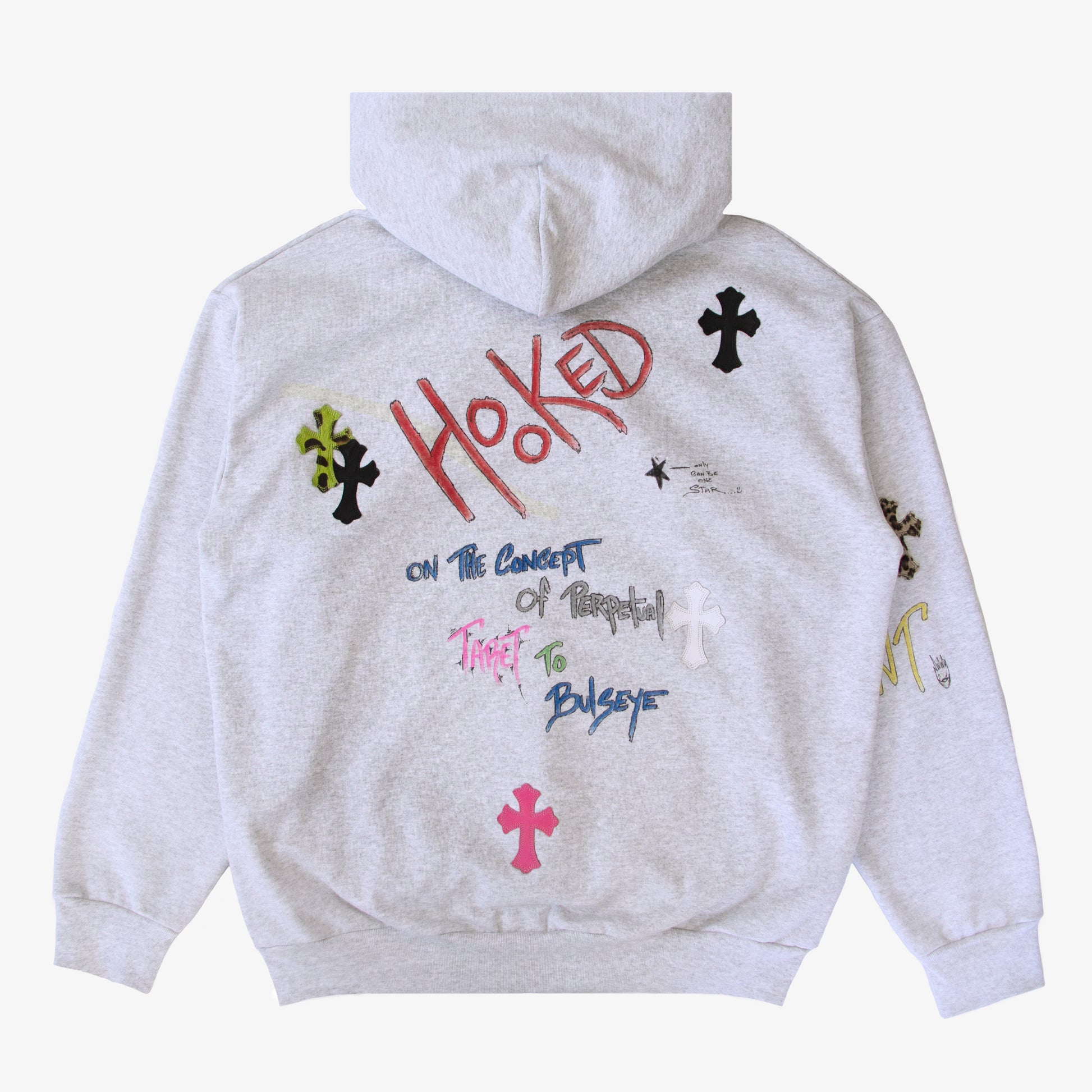 CHROME HEARTS MATTY BOY CROSS PATCH HOODIE (1/1)