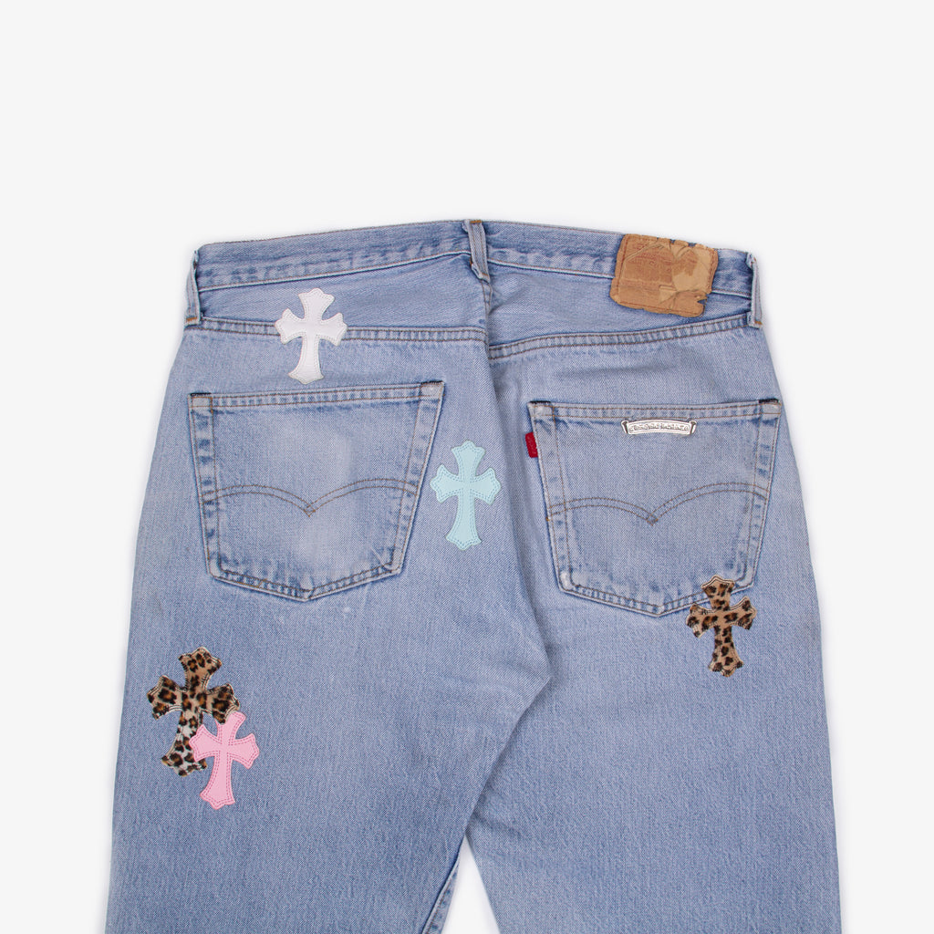 MULTI COLOR CROSS PATCH DENIM 1/1