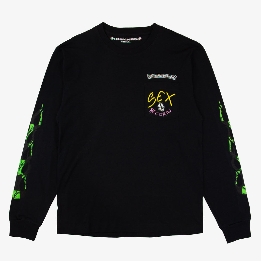 CHROME HEARTS NYFW SEX RECORDS LS TEE