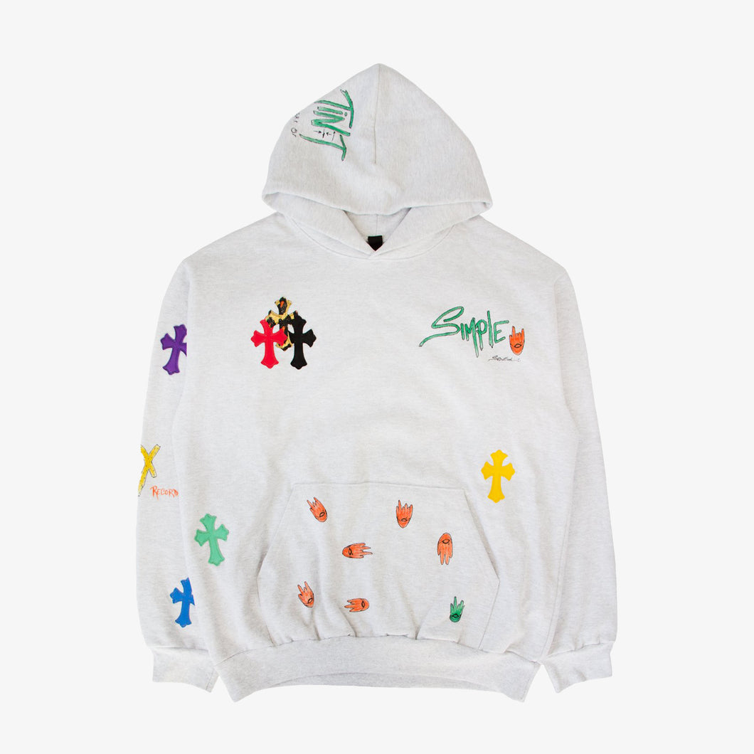 CHROME HEARTS MATTY BOY CROSS PATCH HOODIE