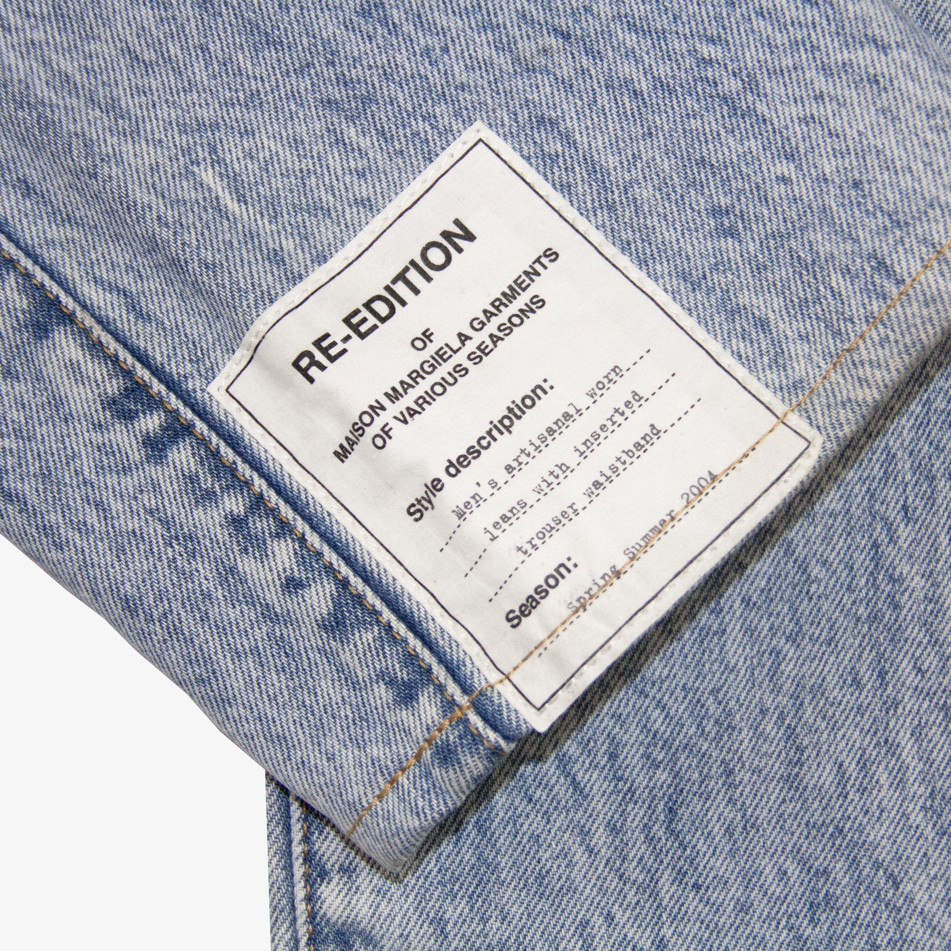SS04 RE EDITION ARTISANAL DENIM
