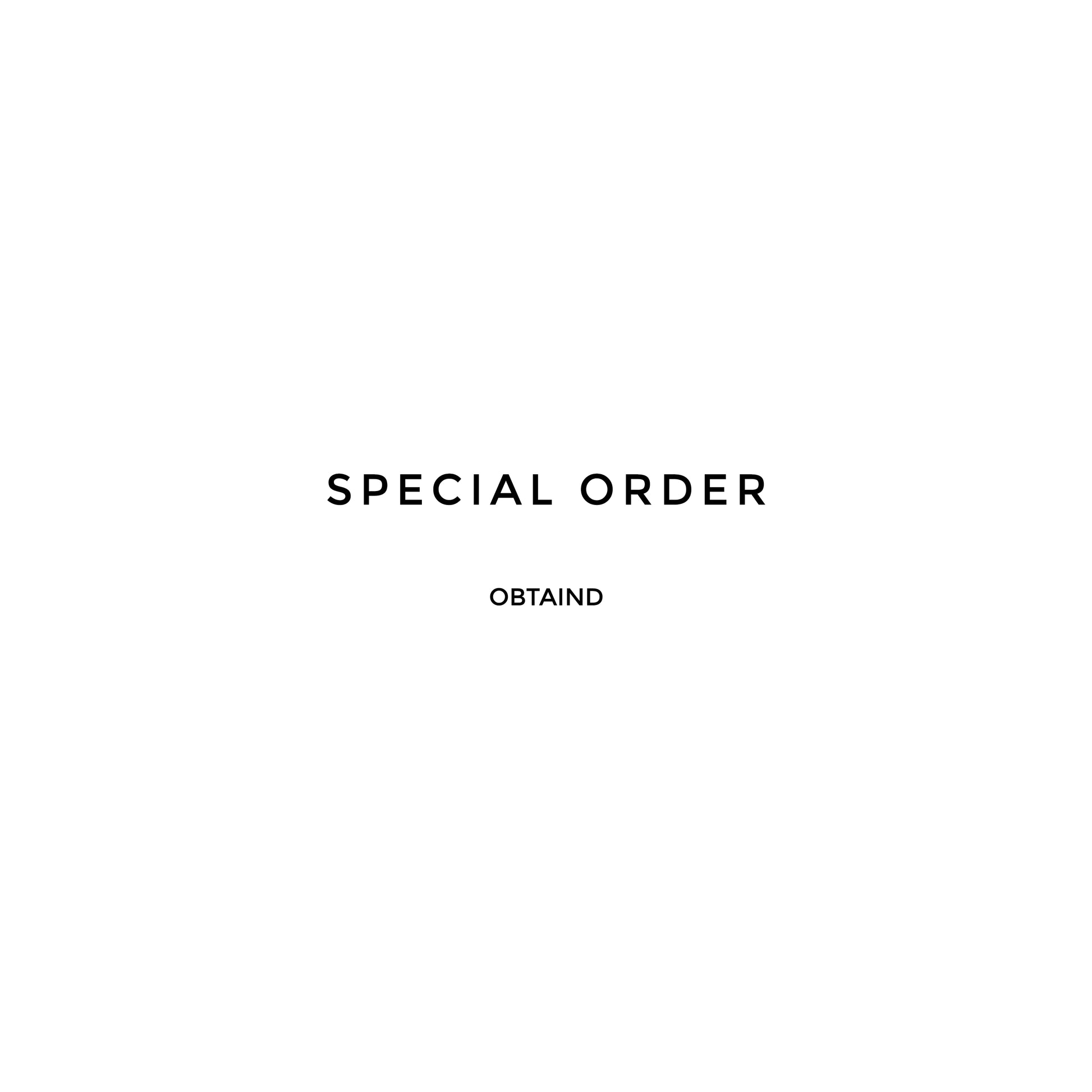 SPECIAL ORDER