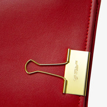 Load image into Gallery viewer, BINDER CLIP BAG RED