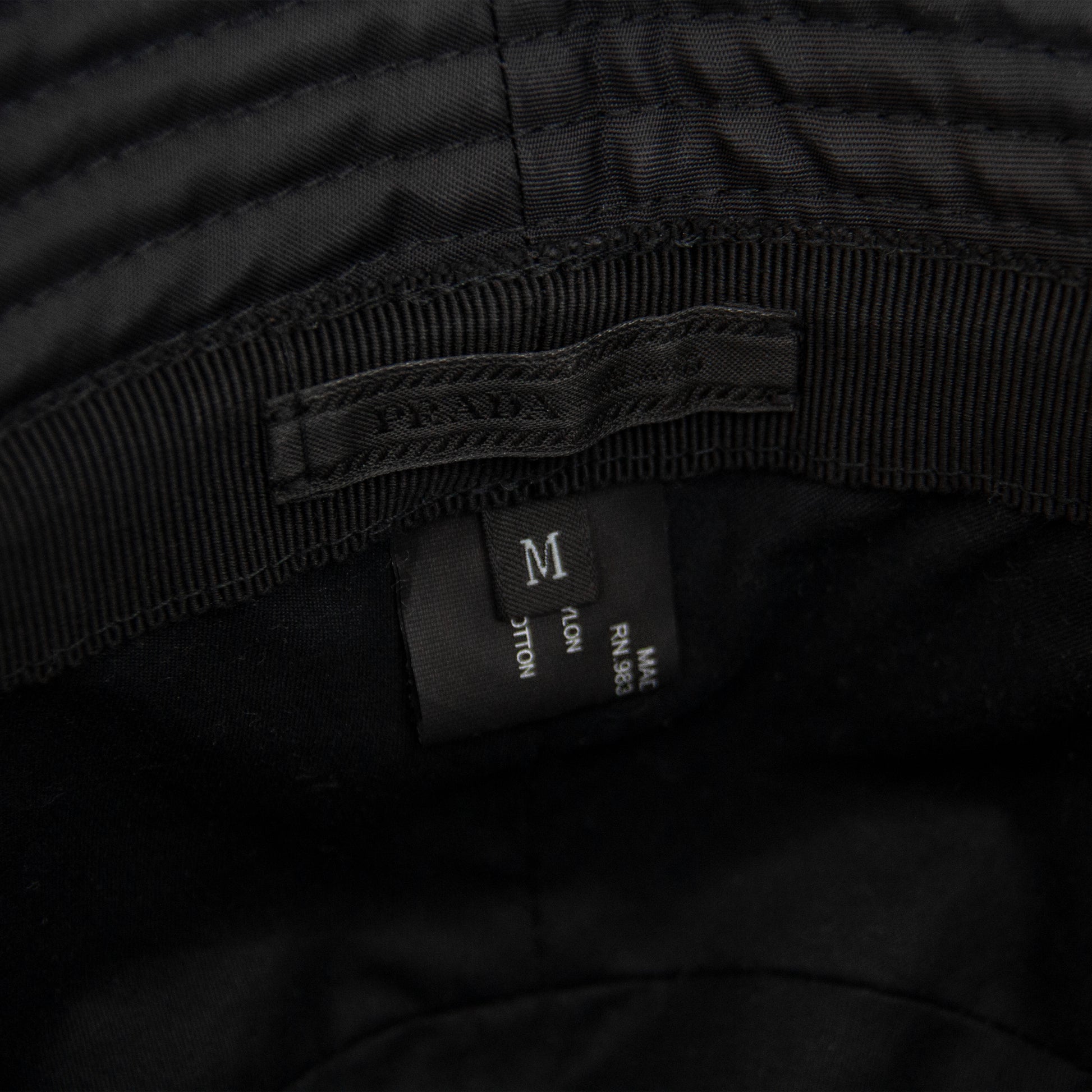 PRADA NYLON BUCKET HAT