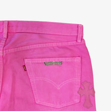 Load image into Gallery viewer, CHROME HEARTS SEX RECORDS PINK PATCH DENIM