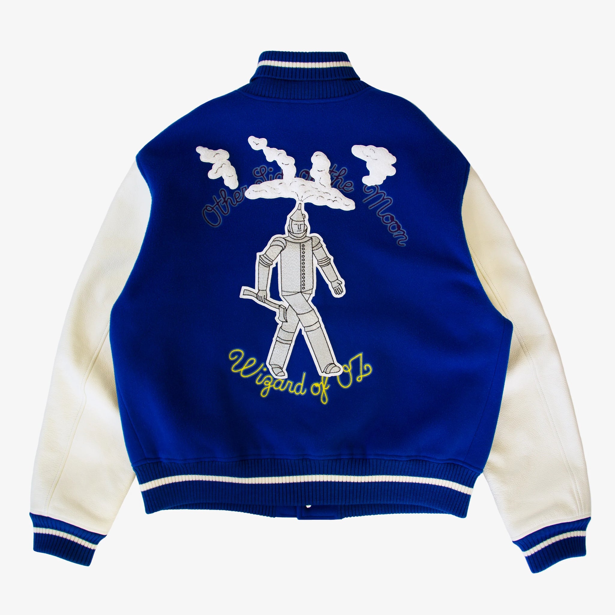 Mens Louis Vuitton Wizard of Oz Rainbow Varsity Jackets - Replica - Male,  Blue and White, L in 2023