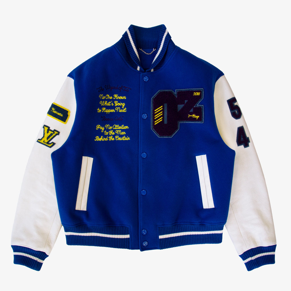 PLAIN RAINBOW WIZARD OF OZ VARSITY JACKET | 50