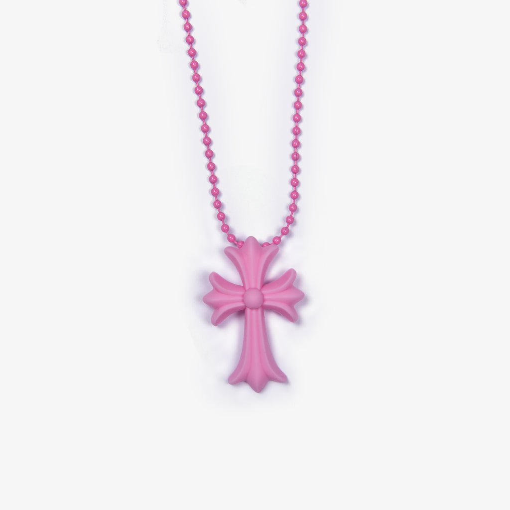 PINK "SILICHROME" SILICONE NECKLACE