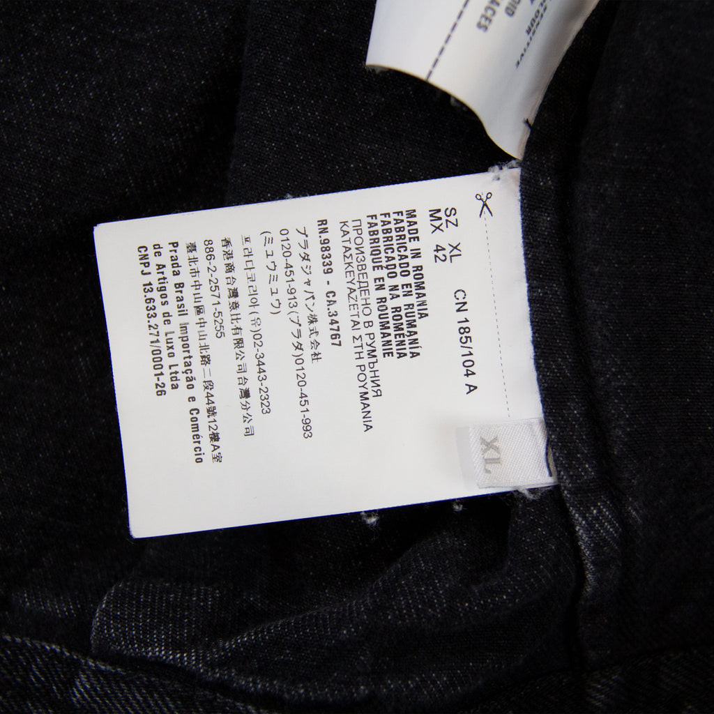 PRADA AW19 VINTAGE DENIM ZIP JACKET