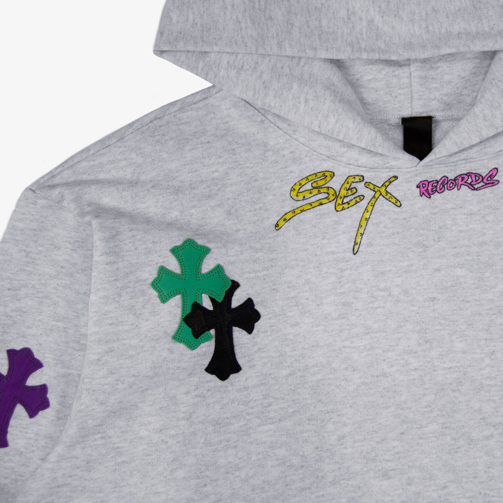 CHROME HEARTS MATTY BOY CROSS PATCH HOODIE (1/1)