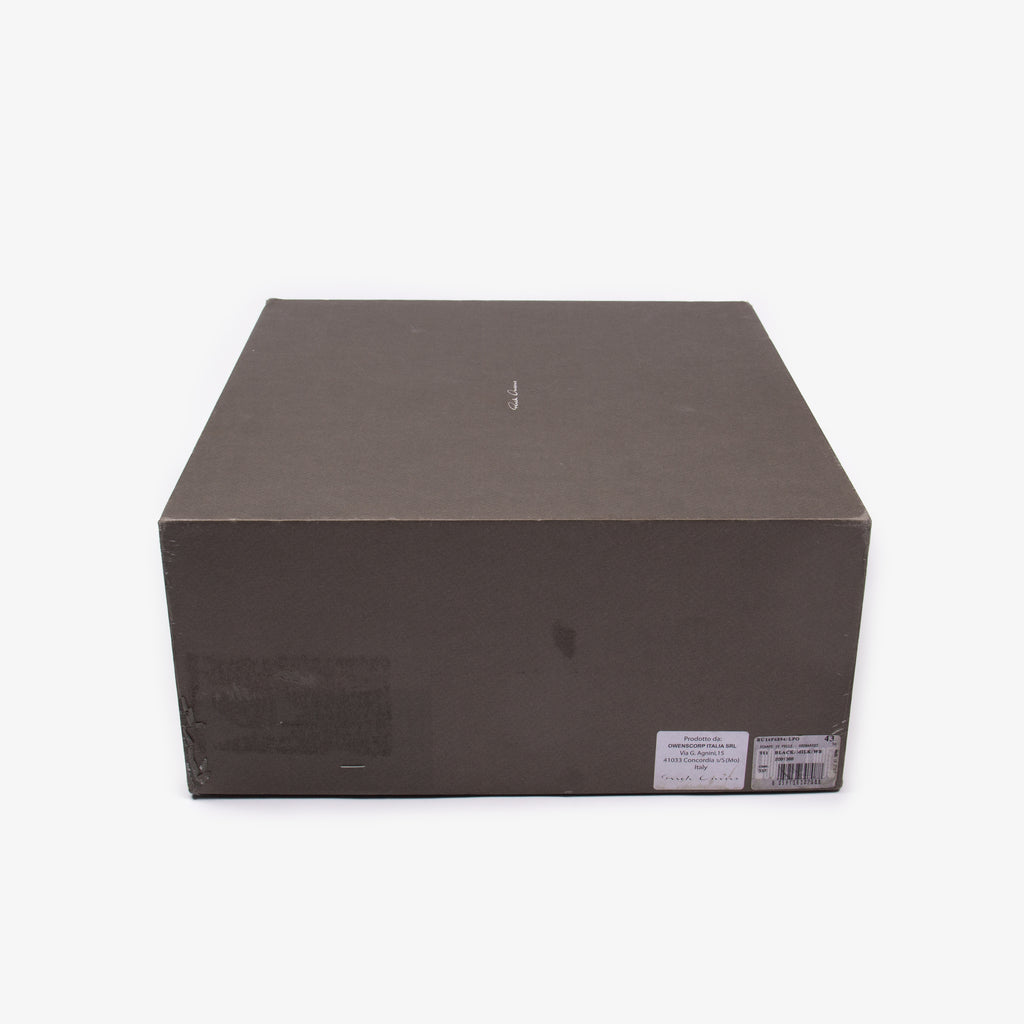 x RICK OWENS .925 SILVER HARDWARE GEOBASKET SNEAKER