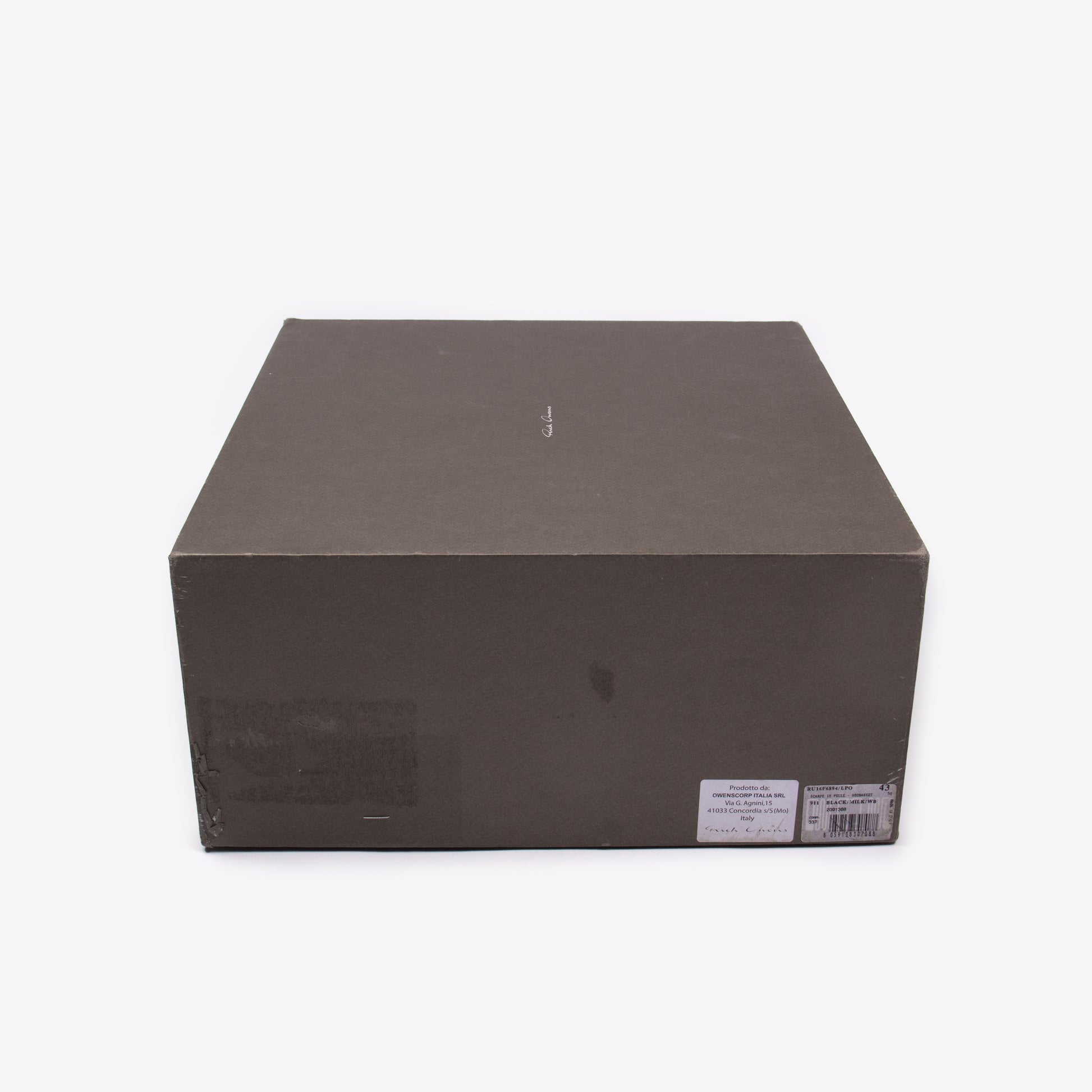 x RICK OWENS .925 SILVER HARDWARE GEOBASKET SNEAKER