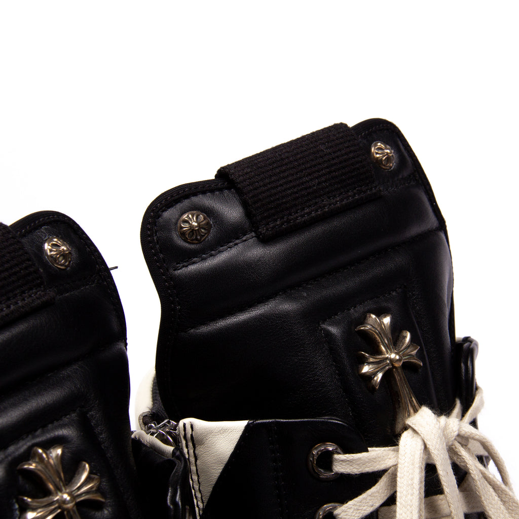 x RICK OWENS .925 SILVER HARDWARE GEOBASKET SNEAKER