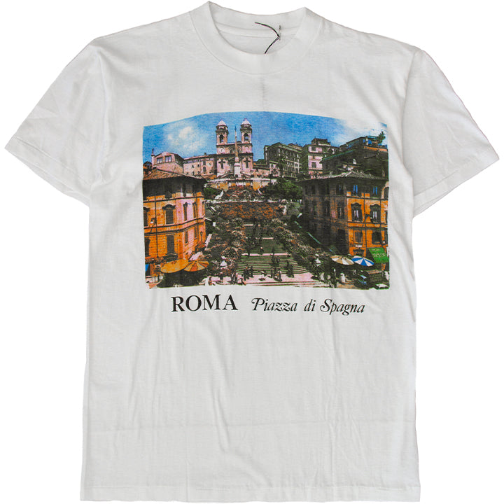 VINTAGE 1990s ROMA ITALY TOURIST STREET TEE