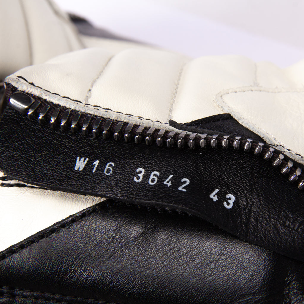 x RICK OWENS .925 SILVER HARDWARE GEOBASKET SNEAKER