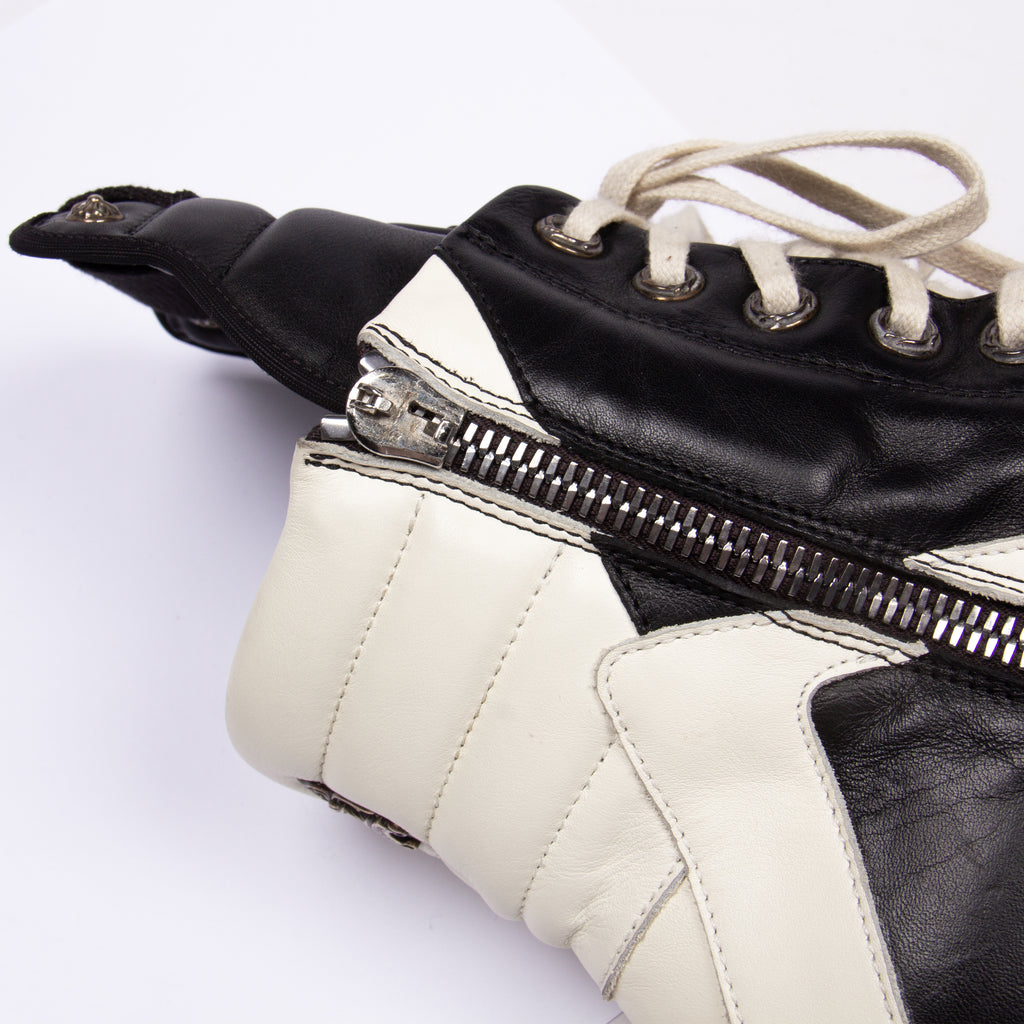 x RICK OWENS .925 SILVER HARDWARE GEOBASKET SNEAKER