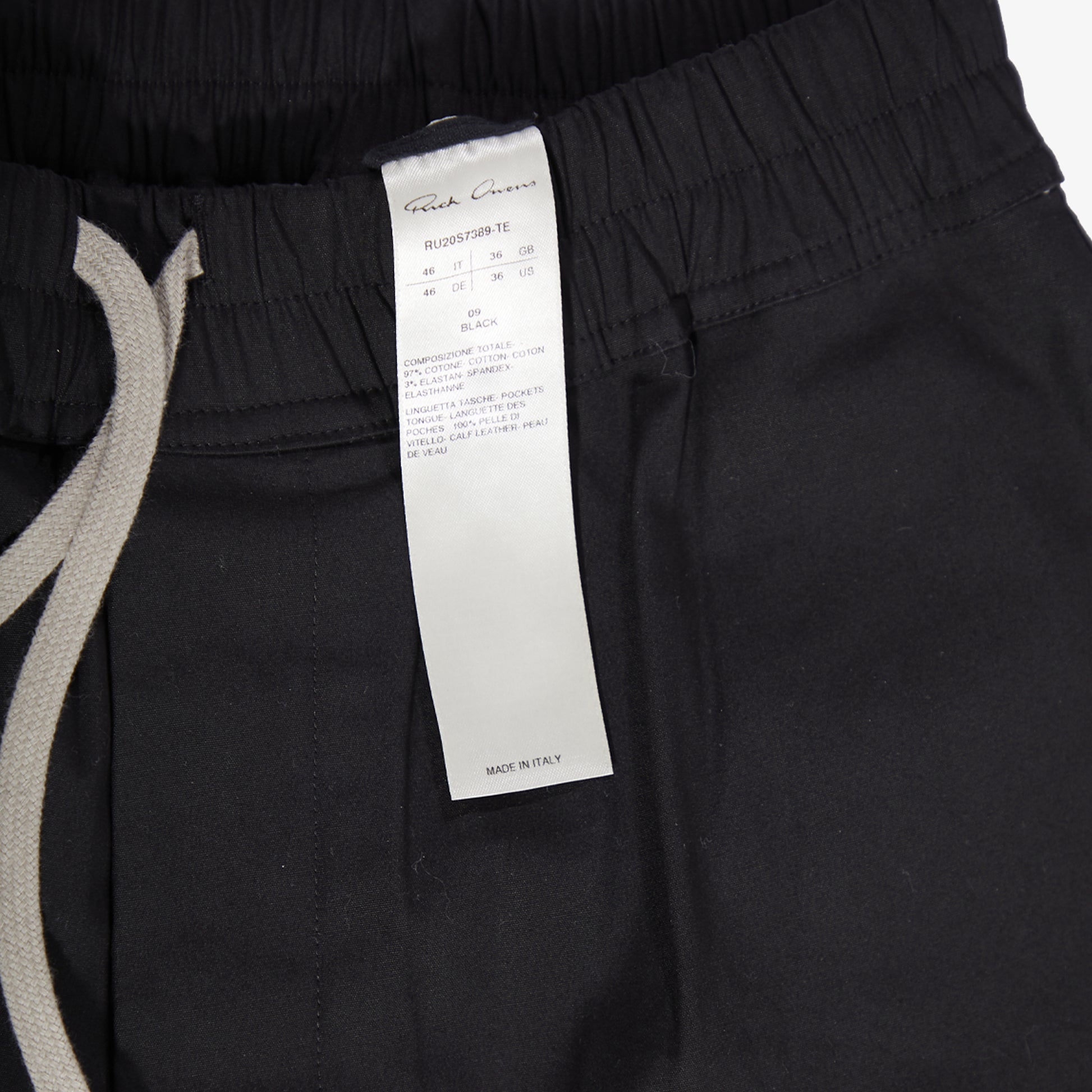 RICK OWENS ZIP POCKET SHORT