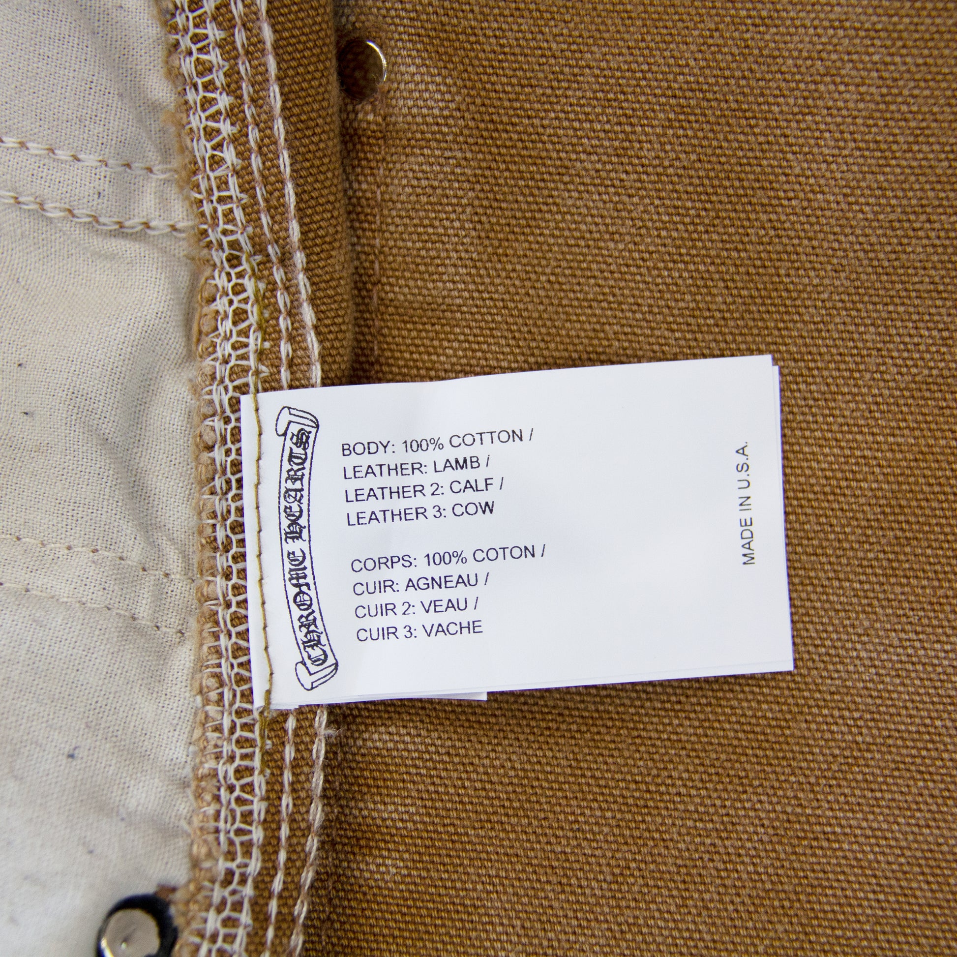 CHROME HEARTS SEX RECORDS CROSS PATCH CARPENTERS