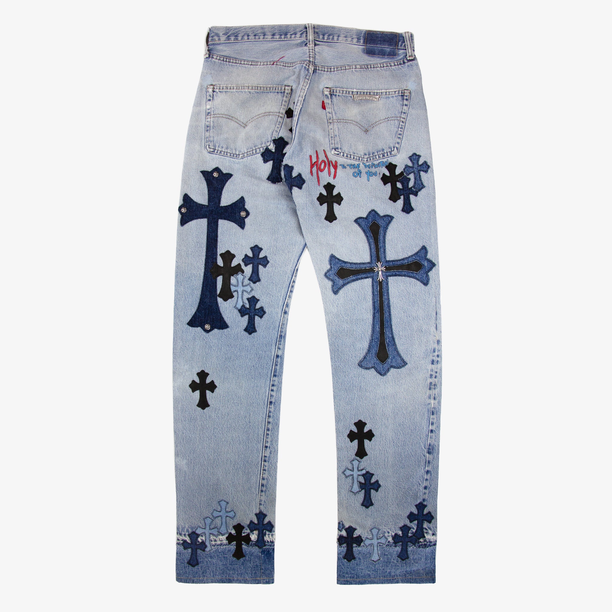 CHROME HEARTS MATTY BOY PATCHES ON PATCHES DENIM (1/1)