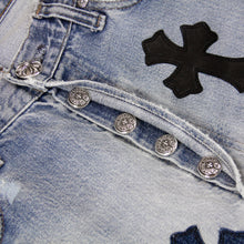 Load image into Gallery viewer, CHROME HEARTS MATTY BOY &quot;PATCHES ON PATCHES&quot; DENIM (1/1)