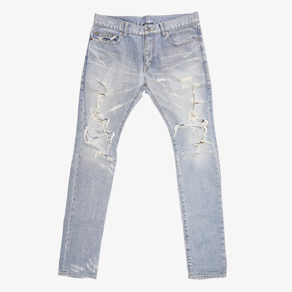 SAINT LAURENT AW13 D02 LITTLE CRASH DENIM