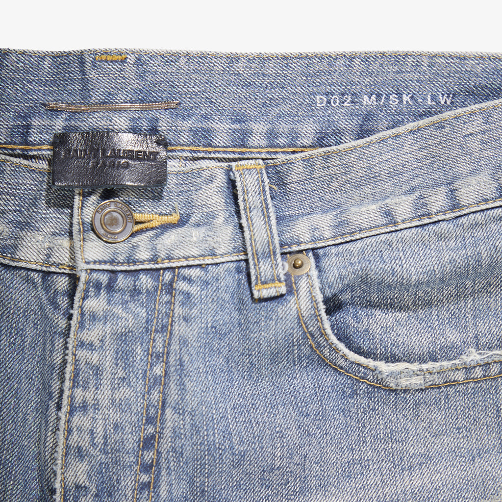 SAINT LAURENT AW13 D02 LITTLE CRASH DENIM