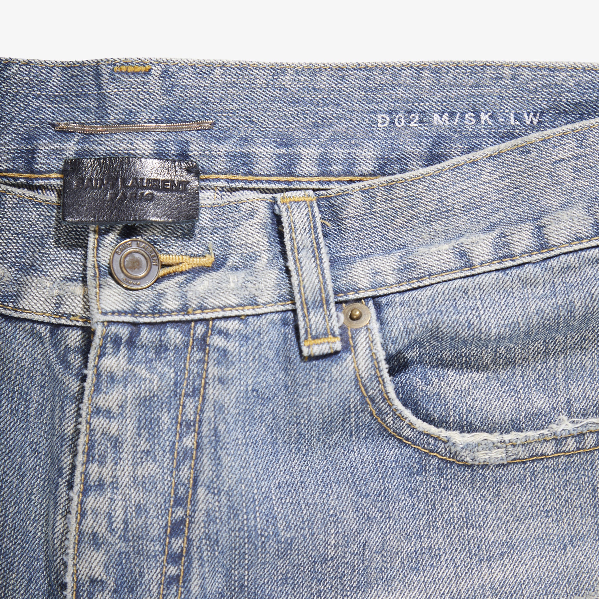 SAINT LAURENT AW13 D02 LITTLE CRASH DENIM