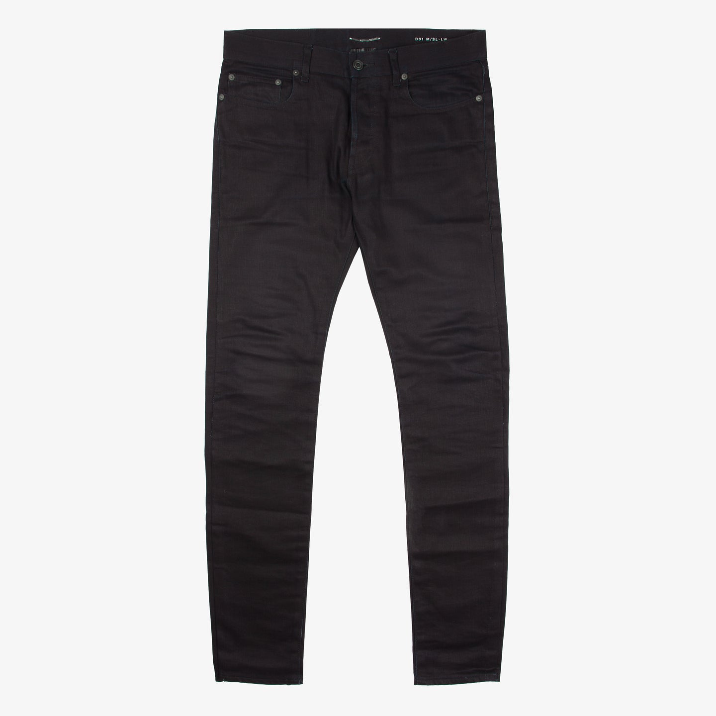 AW13 D01 BLUE DYED BLACK DENIM