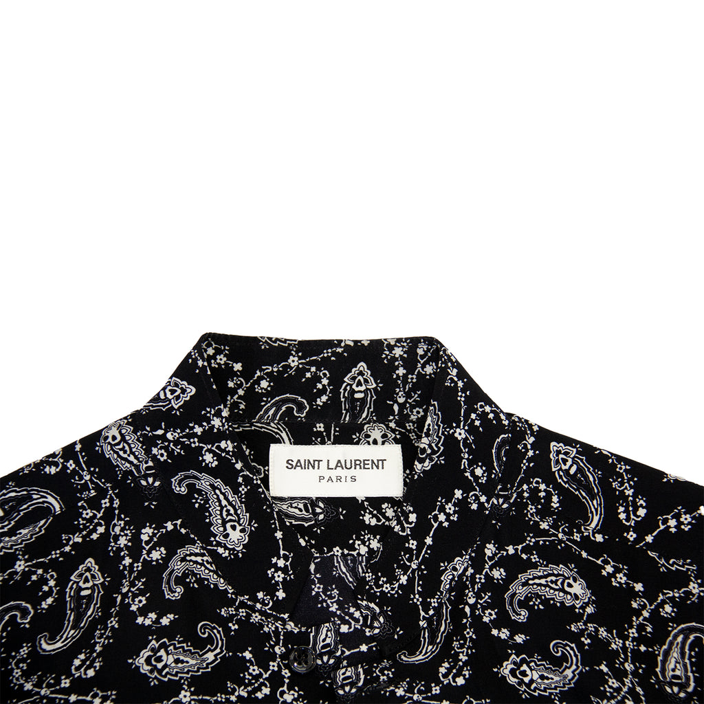 SAINT LAURENT SS15 SILK PAISLEY SHIRT