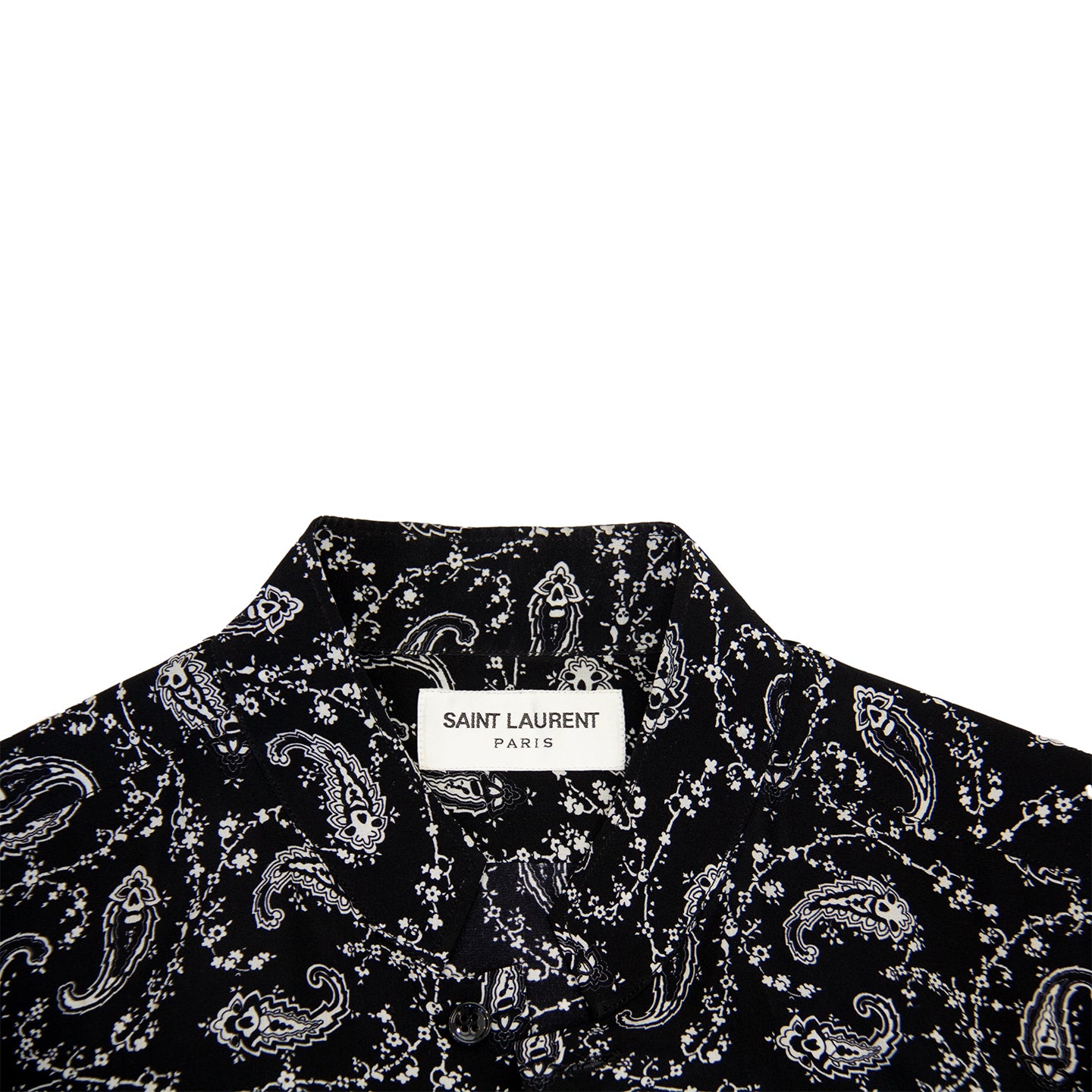 SAINT LAURENT SS15 SILK PAISLEY SHIRT