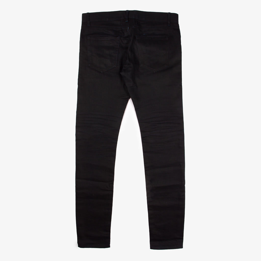 AW13 D01 BLUE DYED BLACK DENIM