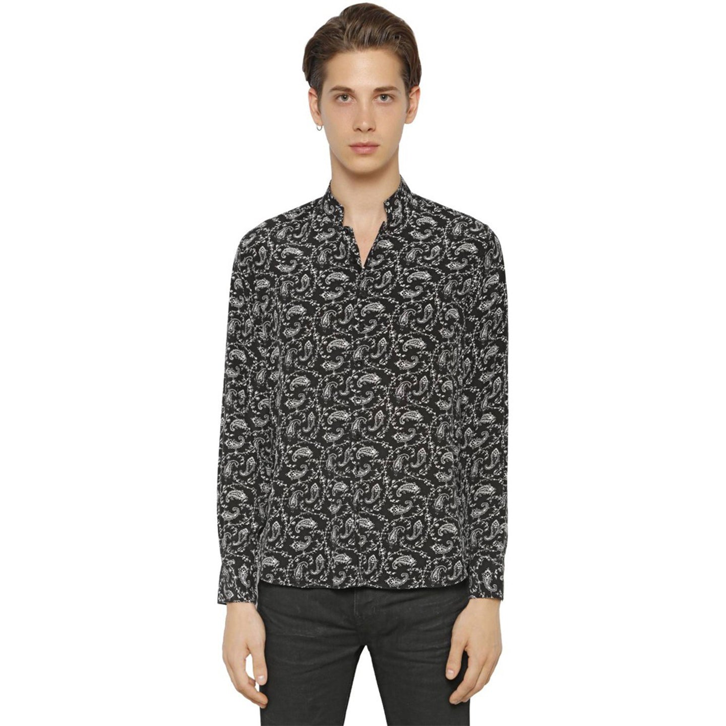 SAINT LAURENT SS15 SILK PAISLEY SHIRT