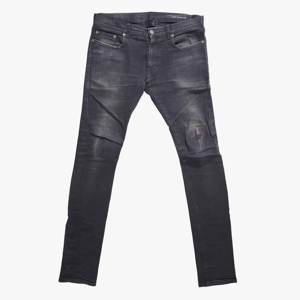 SAINT LAURENT AW13 TRASHED & REPAIRED D02 DENIM