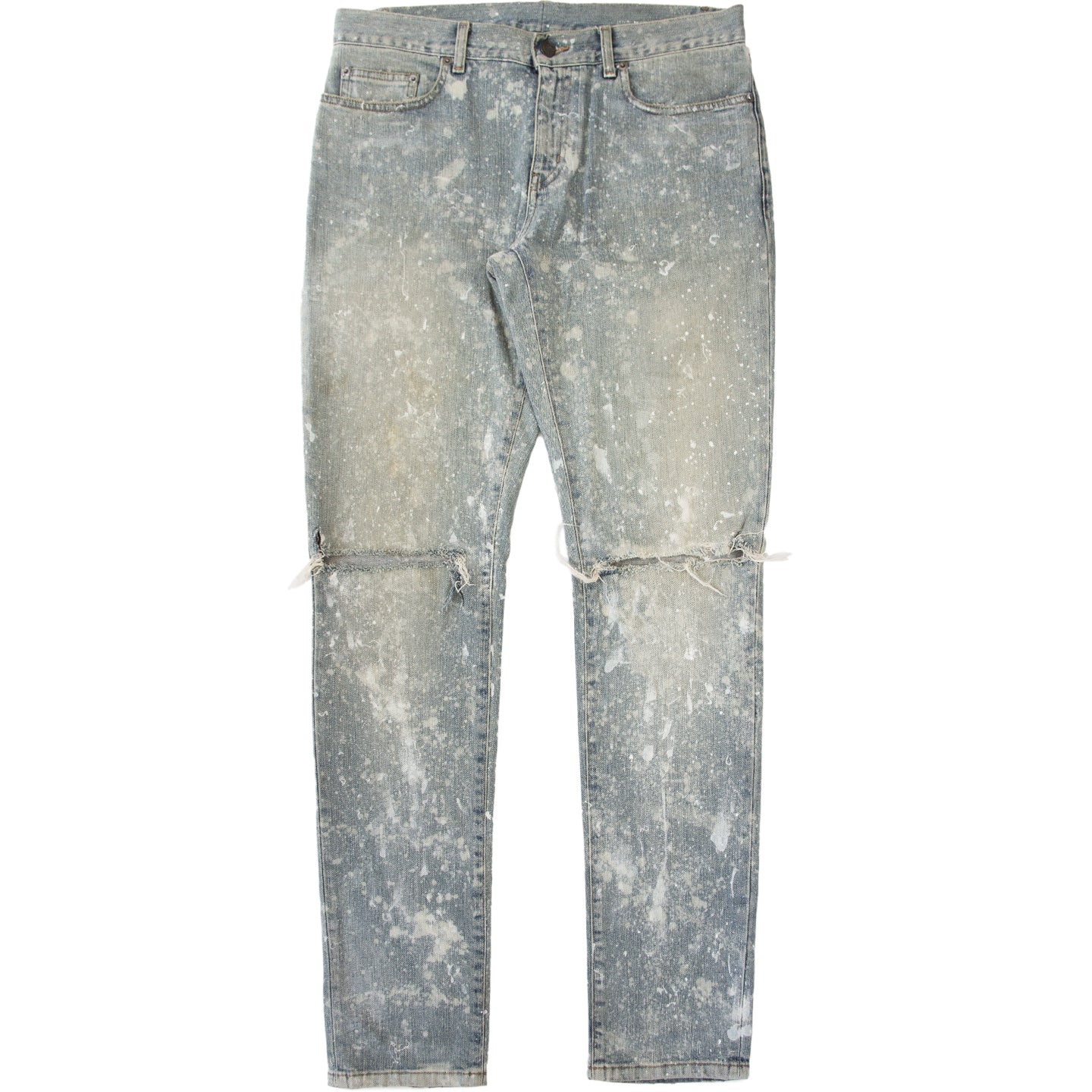 Saint laurent shop paint splatter jeans