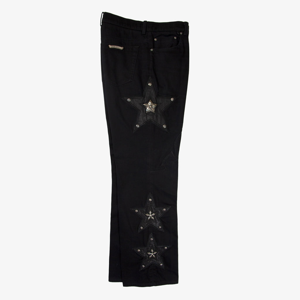 CHROME HEARTS SPECIAL ORDER STAR PATCH DENIM