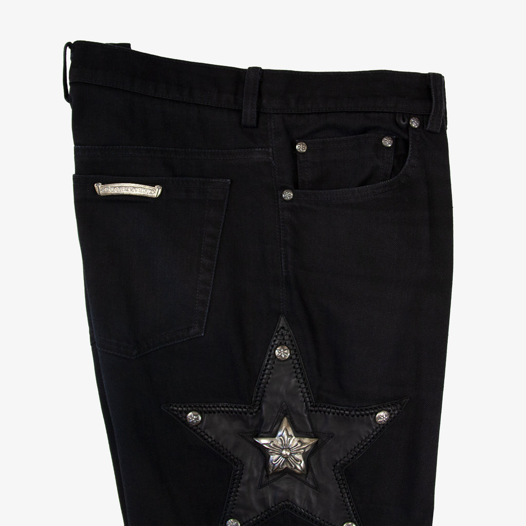 CHROME HEARTS SPECIAL ORDER STAR PATCH DENIM