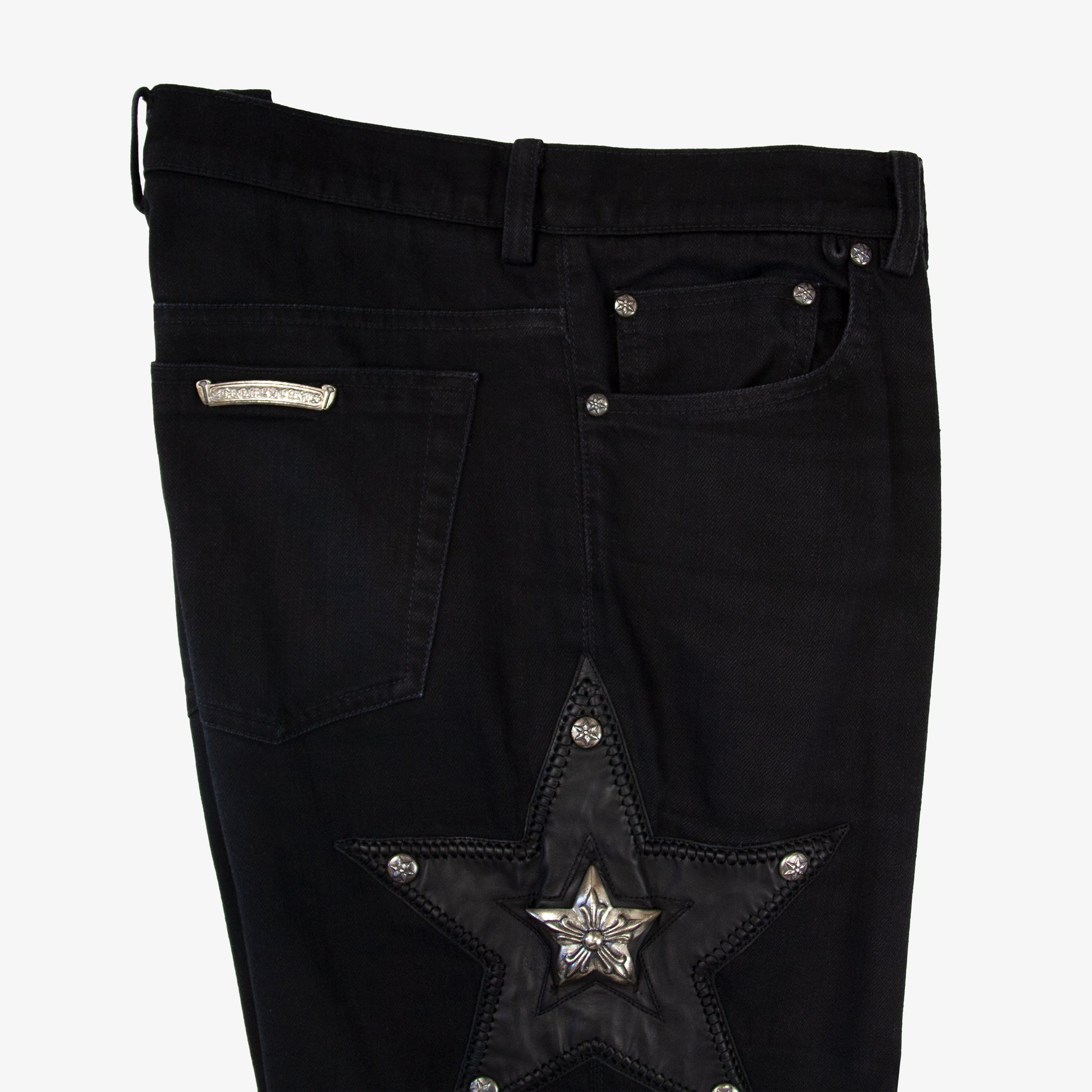 CHROME HEARTS SPECIAL ORDER STAR PATCH DENIM