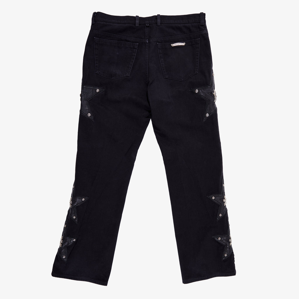 CHROME HEARTS SPECIAL ORDER STAR PATCH DENIM