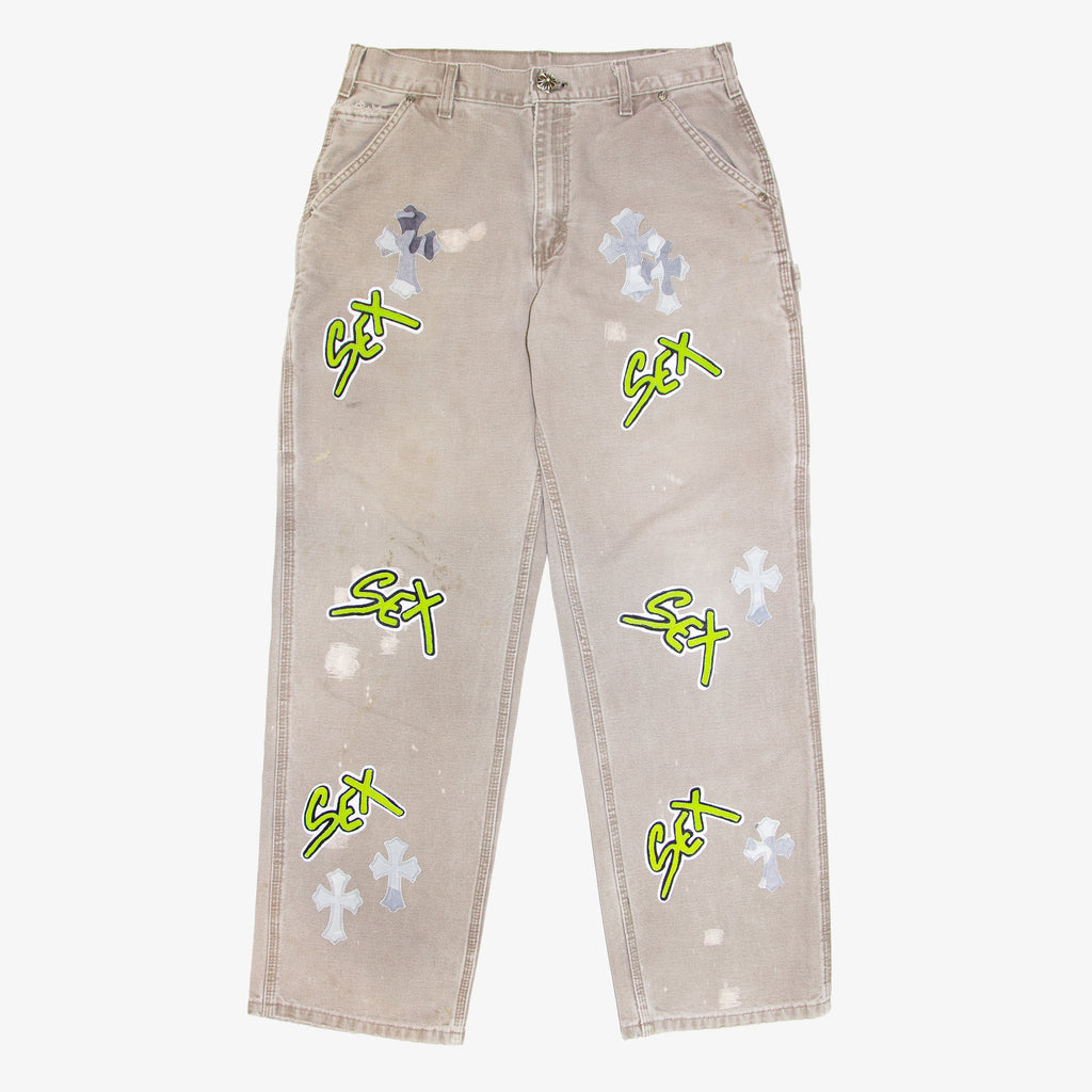 CHROME HEARTS SEX RECORDS CROSS PATCH CARPENTERS