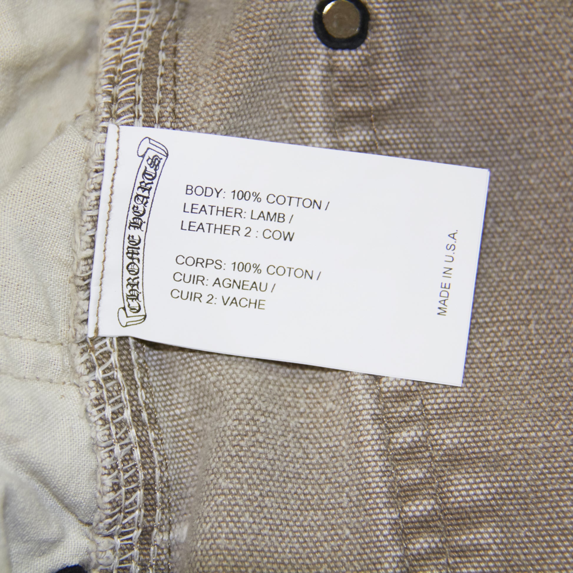 CHROME HEARTS SEX RECORDS CROSS PATCH CARPENTERS