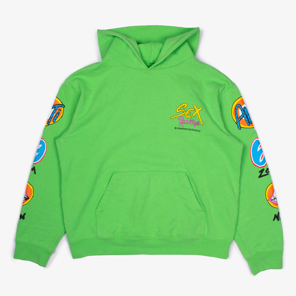 NYFW SEX RECORDS HOODIE SLIME GREEN