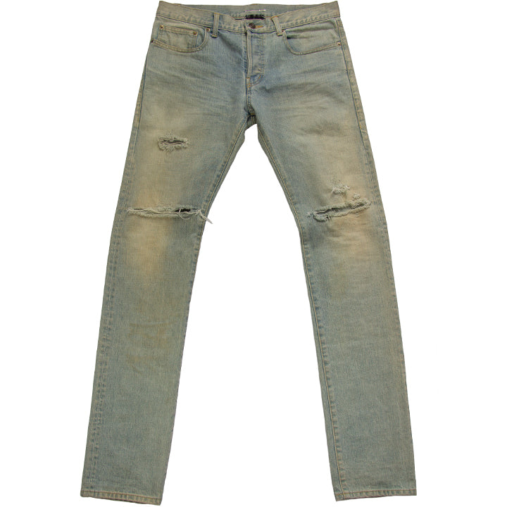 SAINT LAURENT SS13 DISTRESSED D01 DENIM