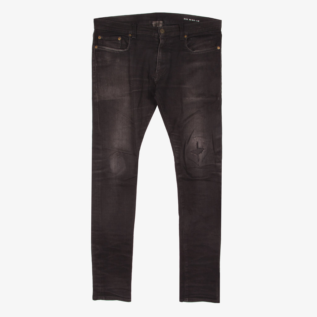 SAINT LAURENT AW13 TRASHED & REPAIRED D02 DENIM