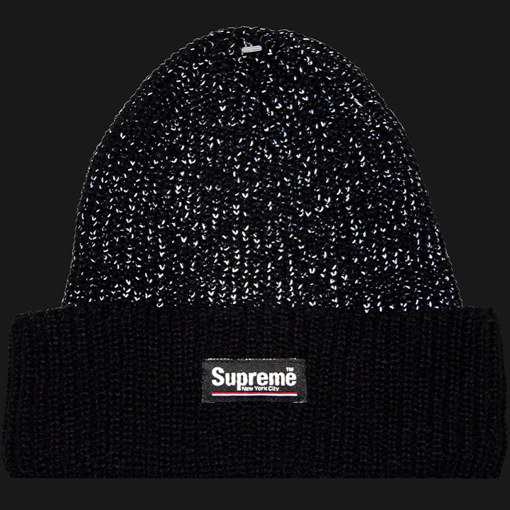 SUPREME AW15 FACTORY SAMPLE REFLECTIVE BEANIE – OBTAIND
