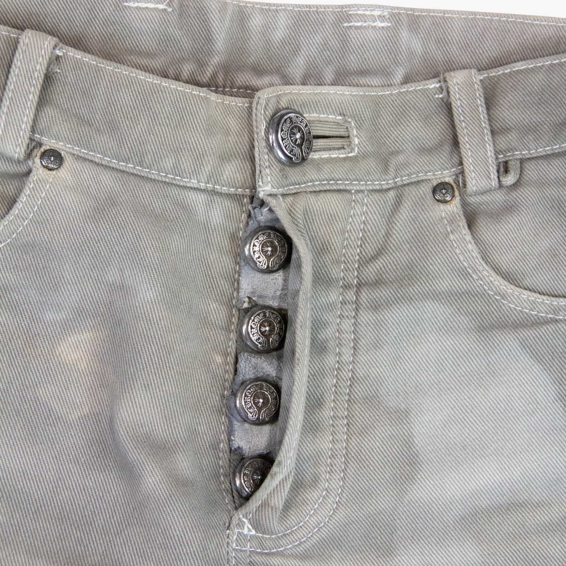 DYED FLEUR KNEE DENIM