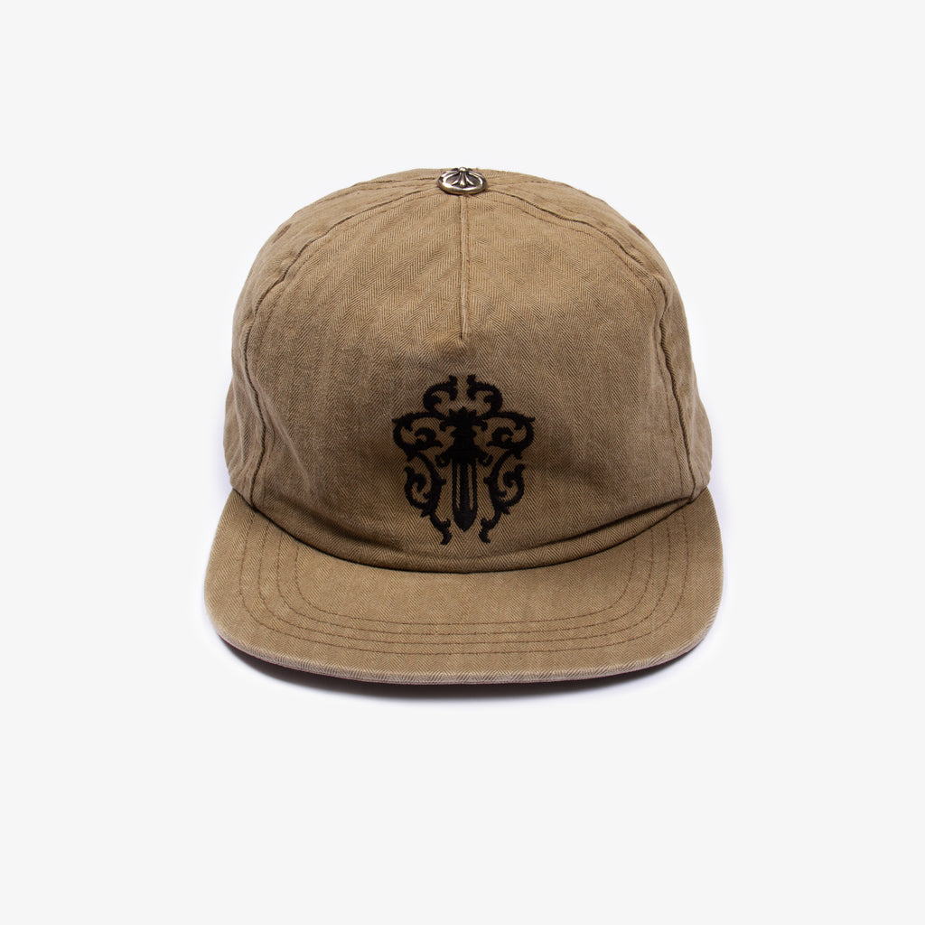 CANVAS DAGGER MOTIF LEATHER STRAP HAT
