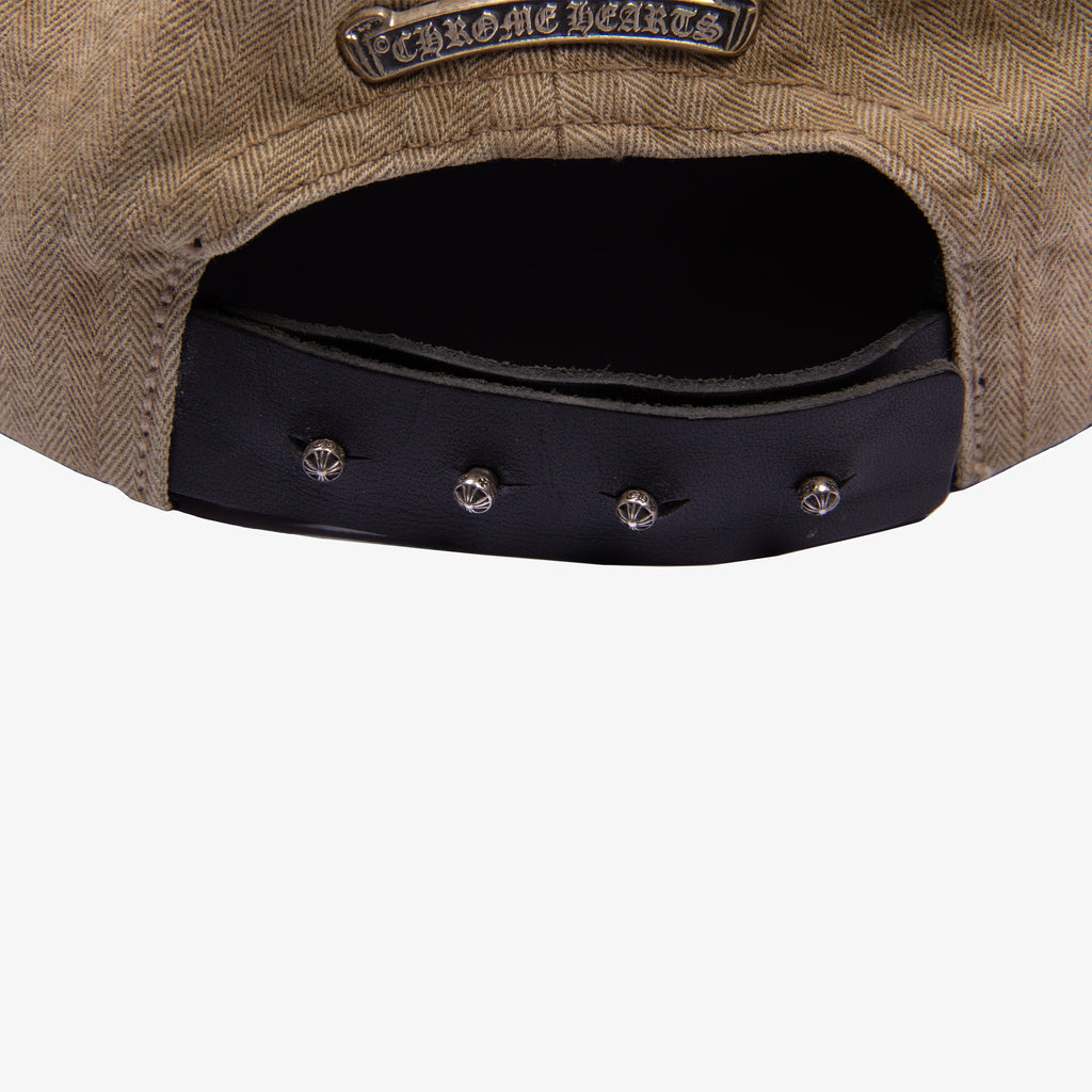 CANVAS DAGGER MOTIF LEATHER STRAP HAT