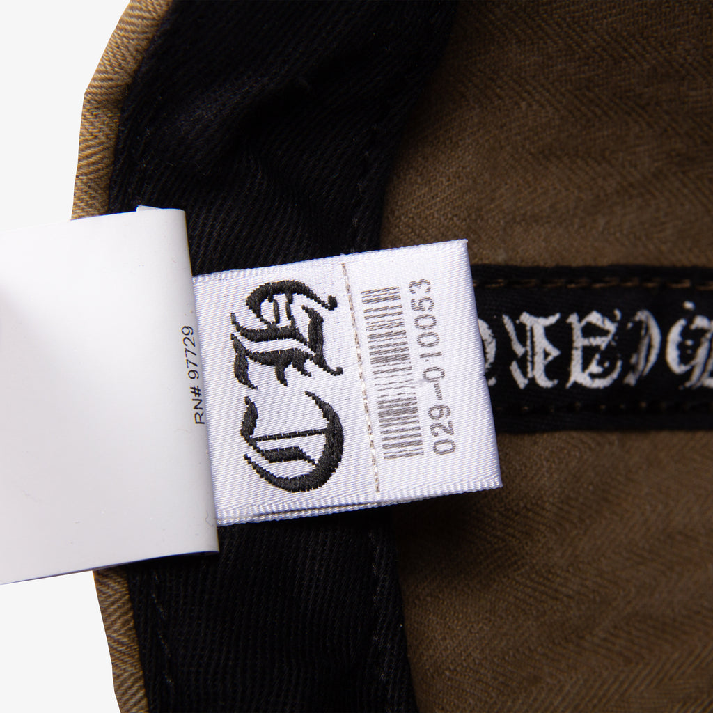 CANVAS DAGGER MOTIF LEATHER STRAP HAT